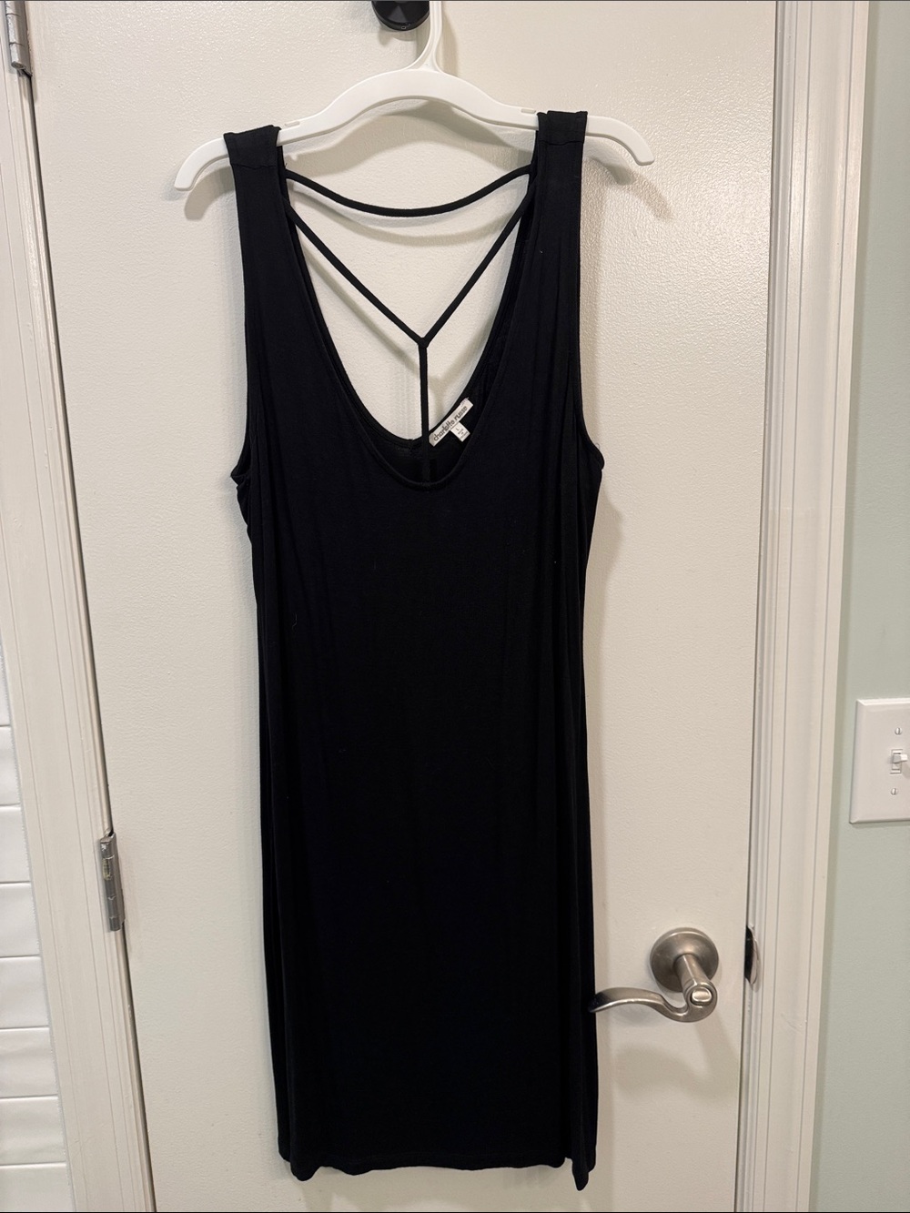Charlotte Russe Black Strappy Back Mini Dress